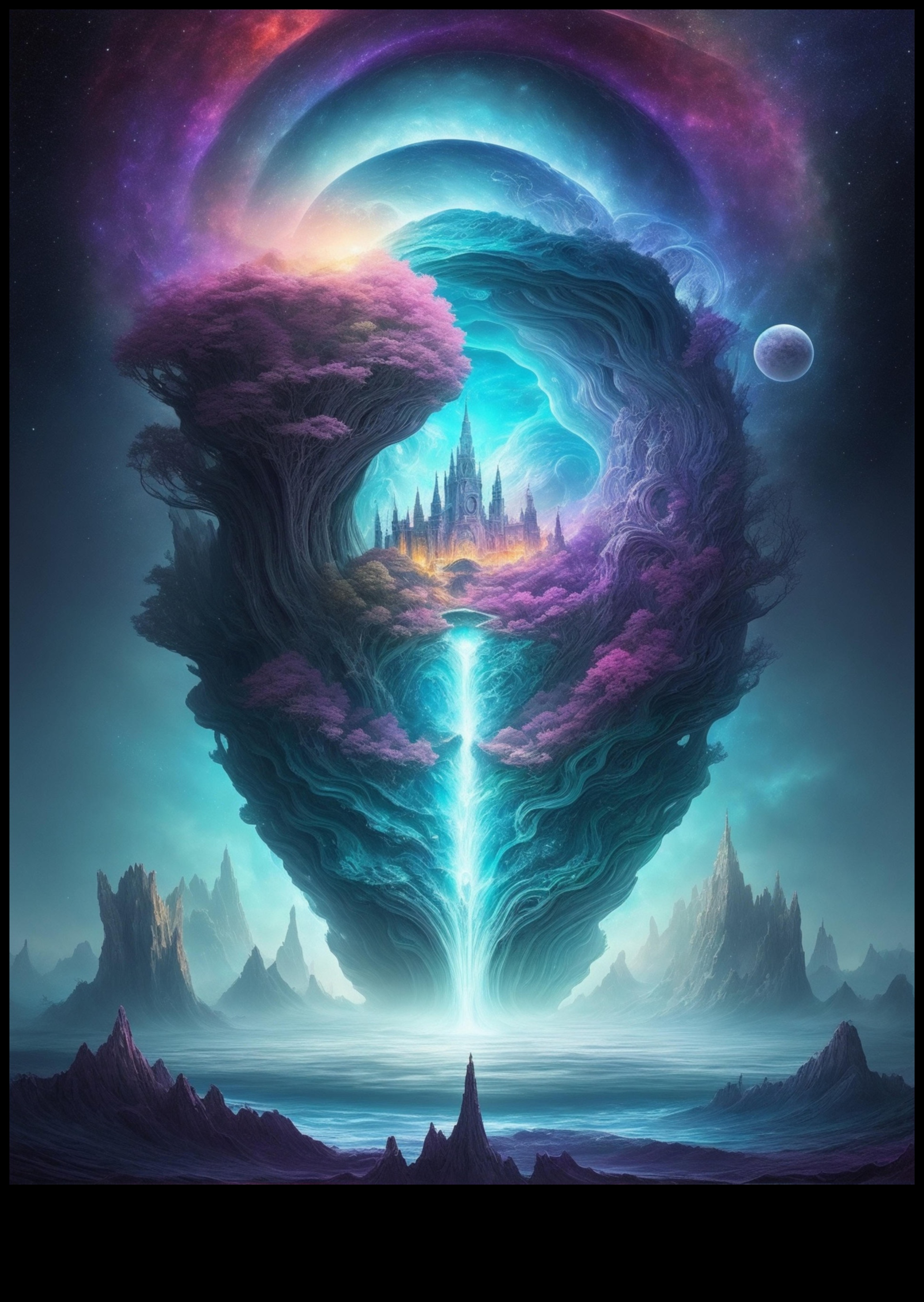 العوالم المجردة: التنقل في المناظر الطبيعية الخيالية للفن