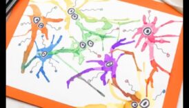 تعبيرات نابضة بالحياة على طول الجانب فن نفخ قلم التحديد مع تحويل إلى أنقاض 3 فن نفخ قلم التحديد بدون فوضى: أعمال يدوية إبداعية للأطفال باستخدام ضربات ملونة