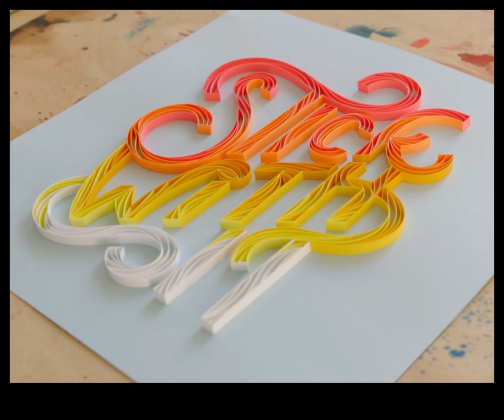 صناعة الورق باستخدام الطباعة: إنشاء الكلمات كفن